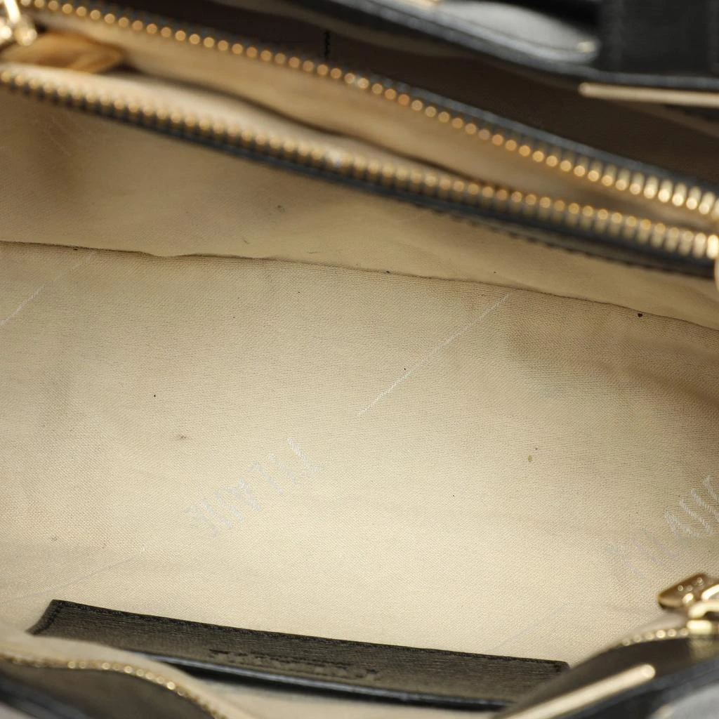Alviero Martini Alviero Martini 1A Classe Black Coated Canvas and Leather Satchel 10
