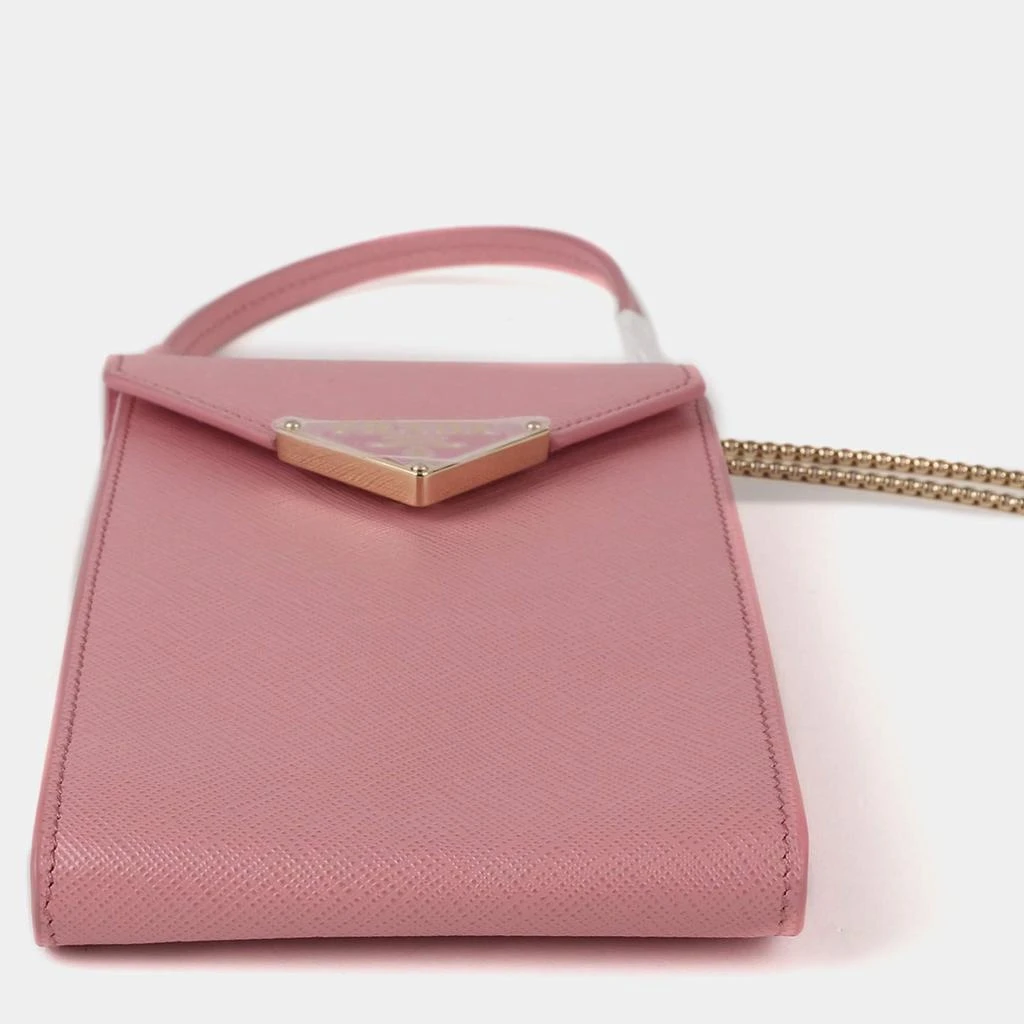 Prada Prada Mini Pink Saffiano Leather Crossbody Bag 3