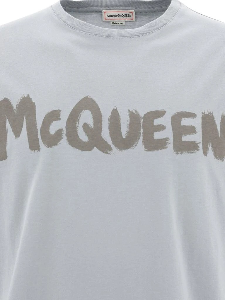 Alexander McQueen Alexander McQueen Logo Printed Crewneck T-Shirt 3