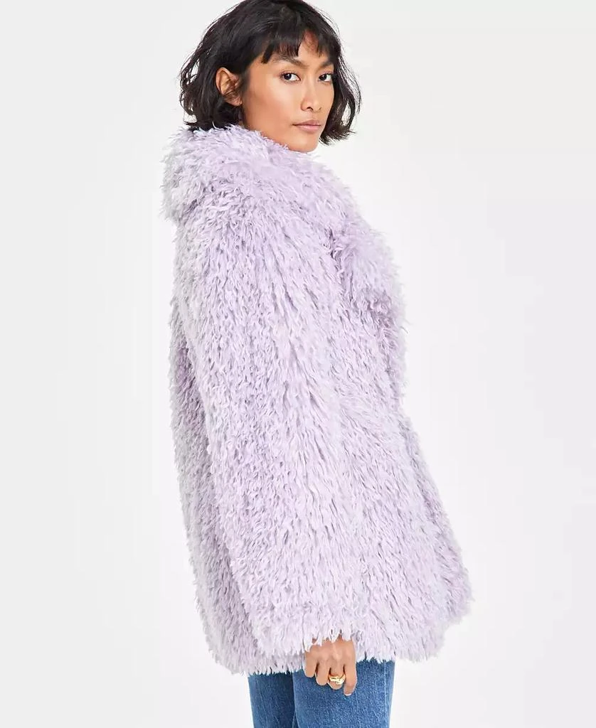 On 34th Women's Solid Faux-Fur Notch-Collar Jacket, Created for Macy's 4