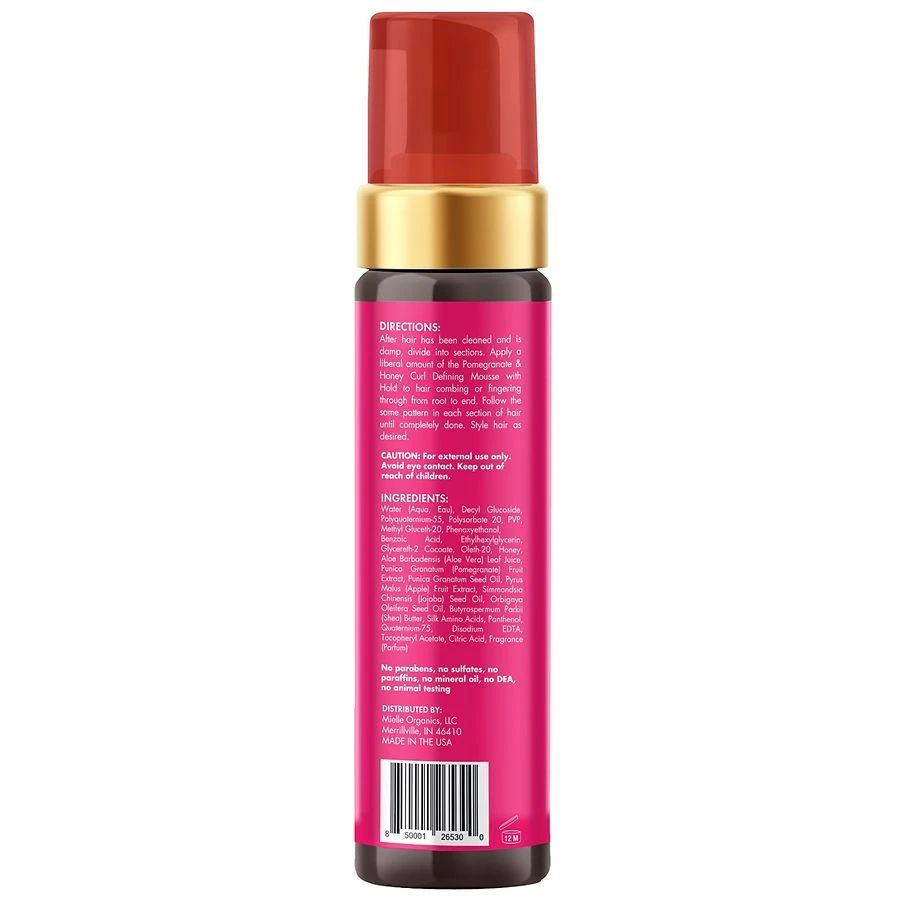 Mielle Organics Curl Defining Mousse with Hold Pomegranate & Honey 2