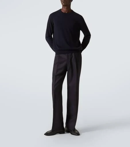 Saman Amel Amo wool twill straight-leg pants 2