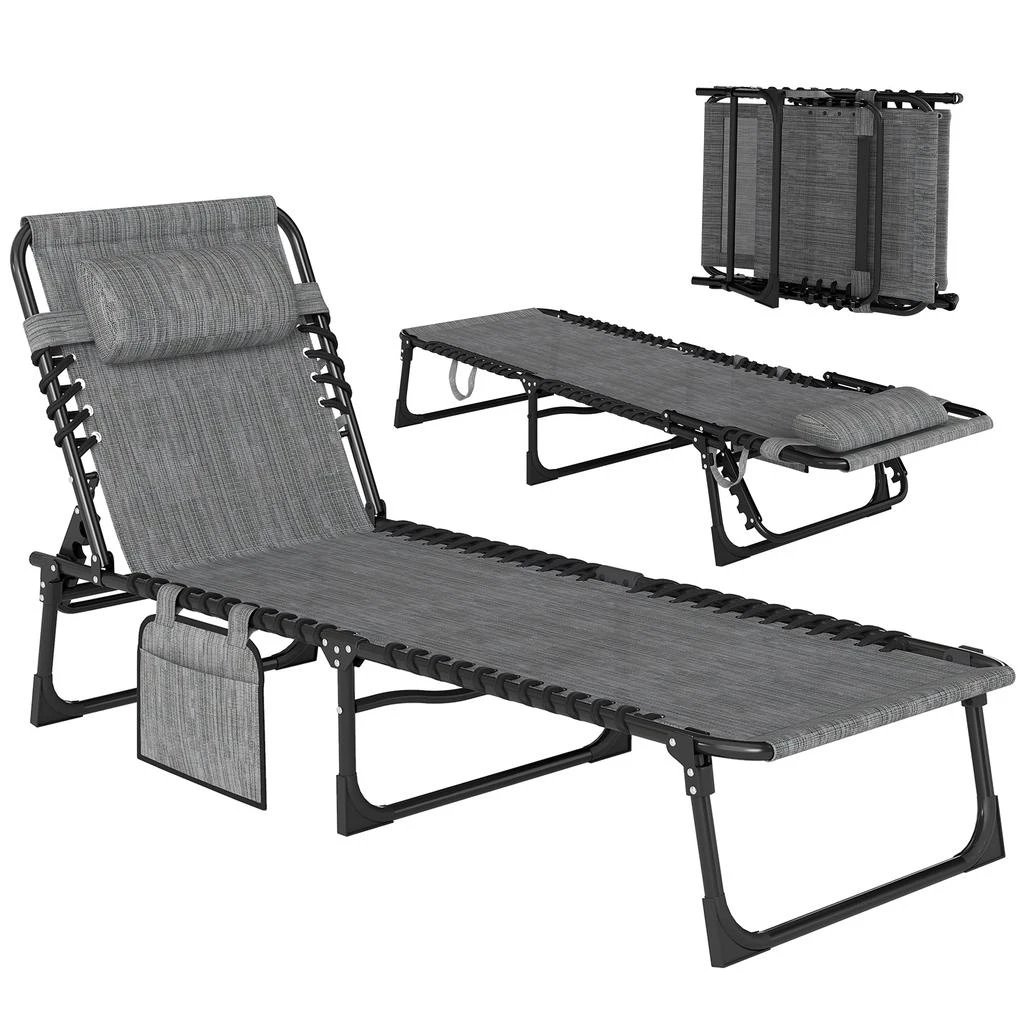 Hivvago 5-Position Outdoor Lounge Chair for Patio
Pool