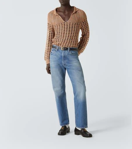 Valentino Open-knit linen and cotton sweater 2