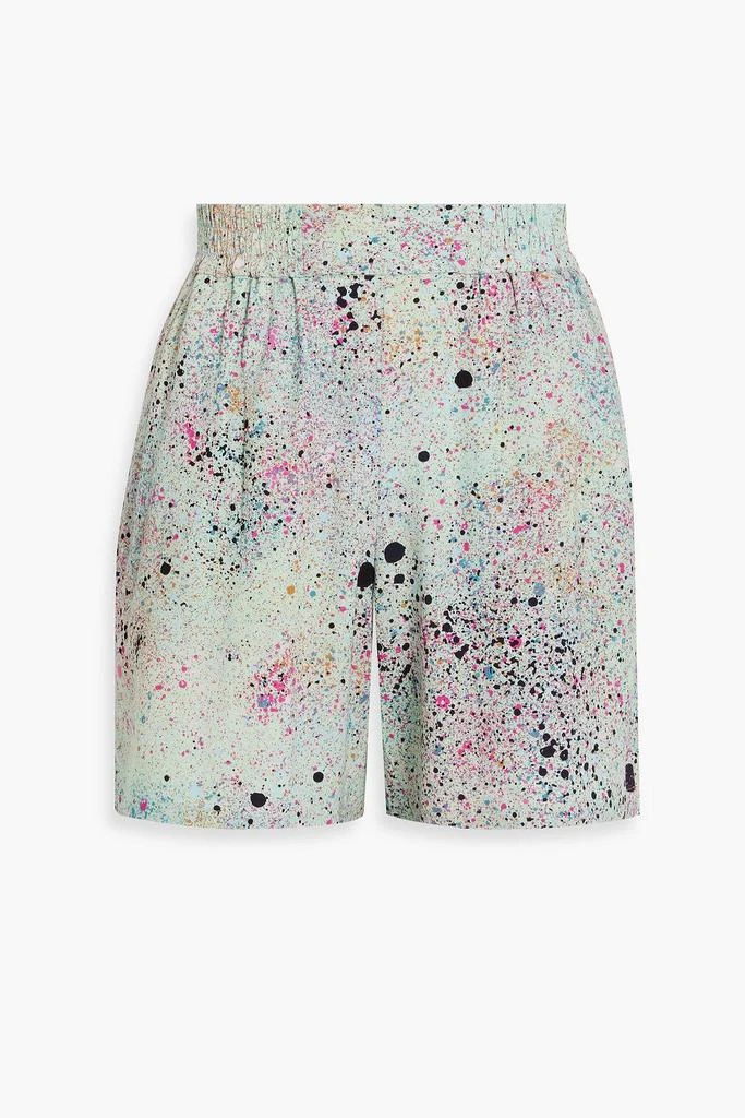 Alexander McQueen Printed crepe shorts