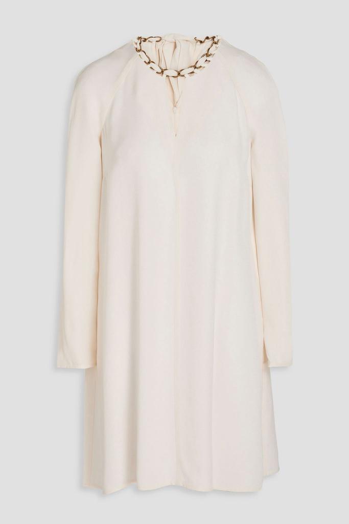 Zimmermann Chain-embellished crepe mini dress