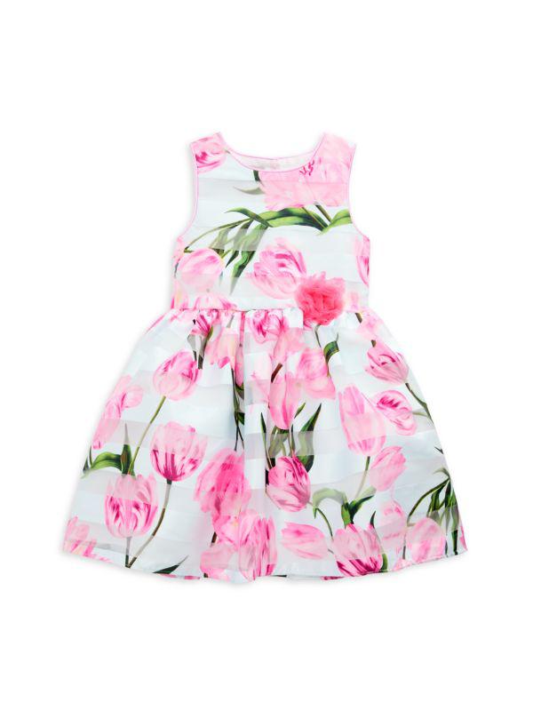 Pippa & Julie Little Girl's & Girl's Floral Sleeveless Dress