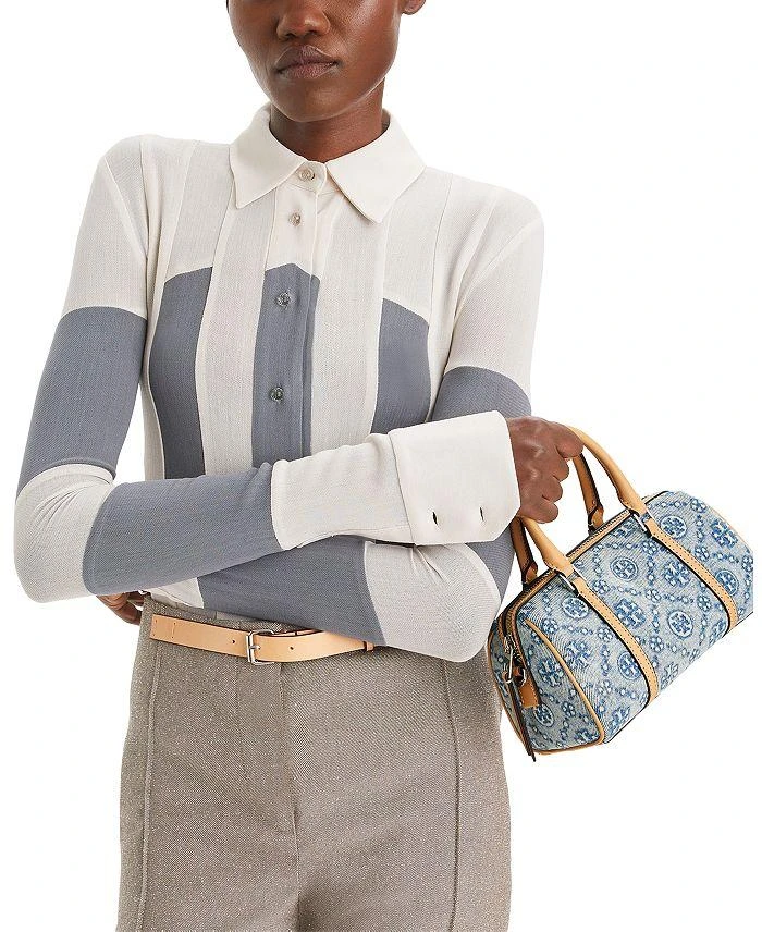 Tory Burch Mini T Monogram Barrel Bag 3