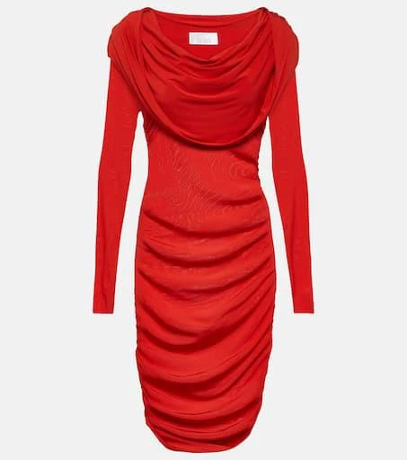 GIUSEPPE DI MORABITO Hooded jersey minidress 1