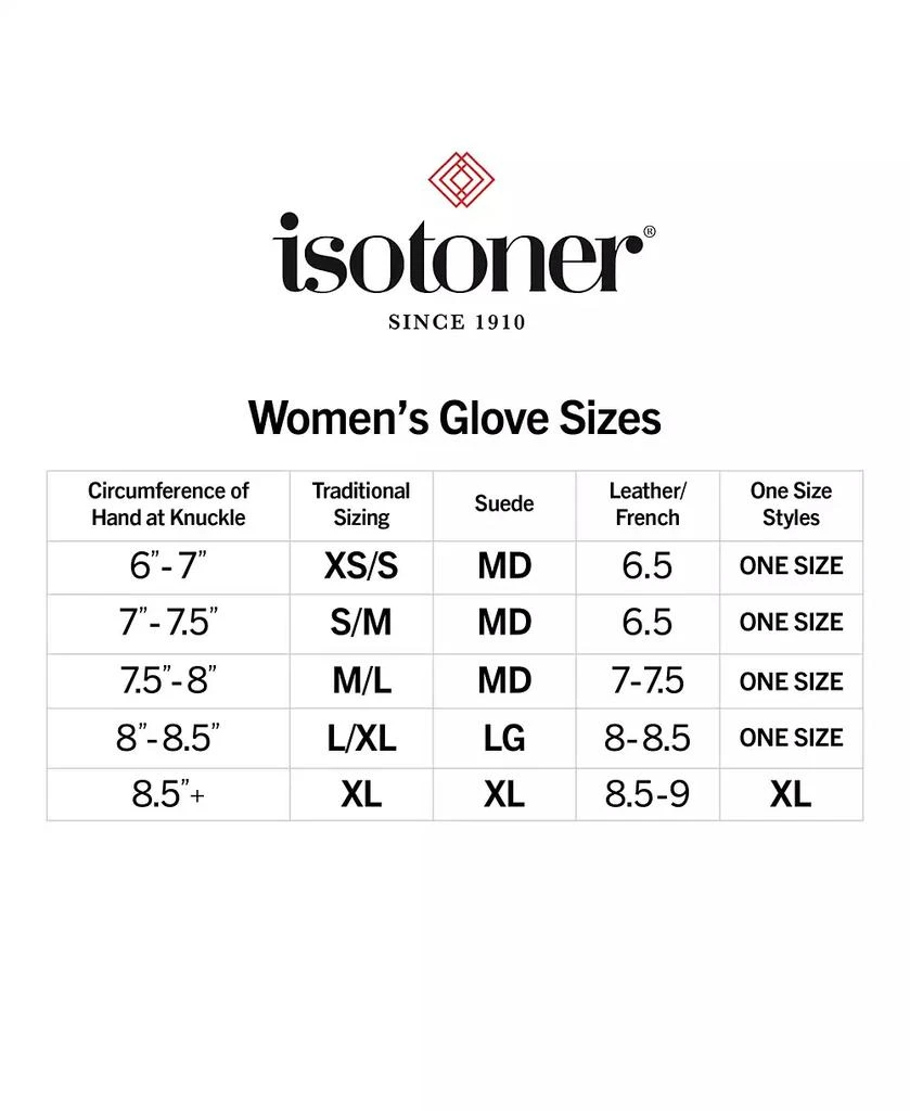 Isotoner Women's Nordic Fair Isle Knit Touchscreen Gloves 7
