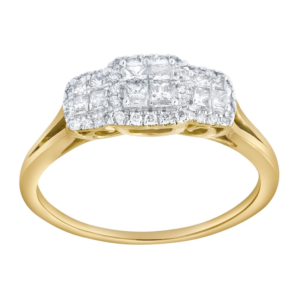 LuvMyJewelry Varenne 0.35 Ct 10K Gold Diamond Ring 5