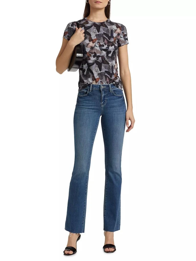 L'Agence Ressi Butterfly Crewneck T-Shirt 2