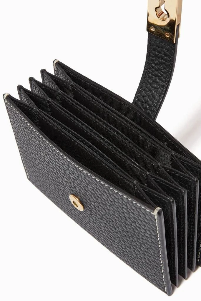 Bally Alil Women's 6232773 Black Business Card Holder Wallet 3