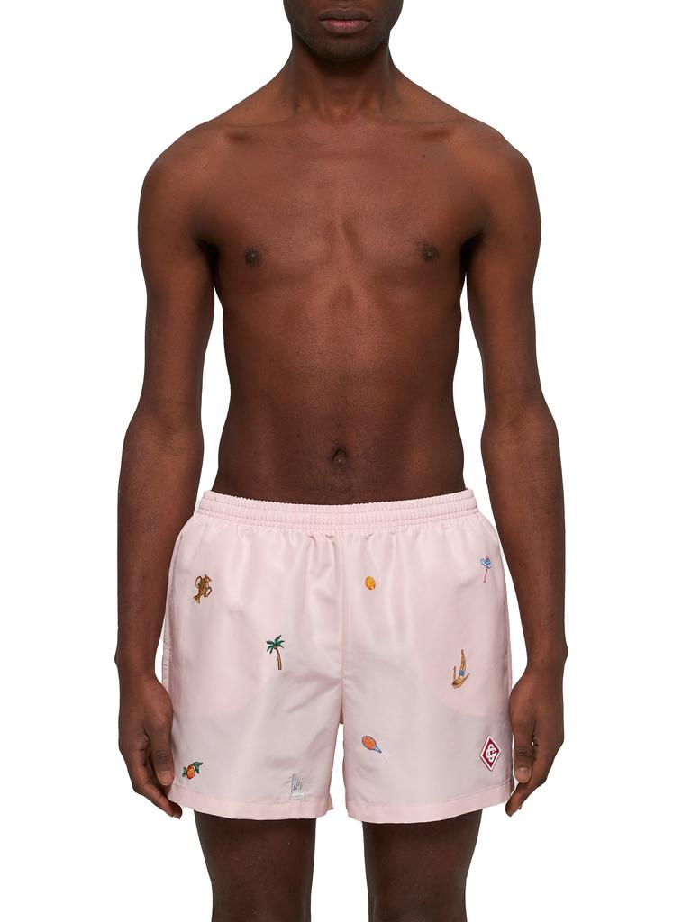 Casablanca CASABLANCA | Pink embroidered swim shorts | Man | L