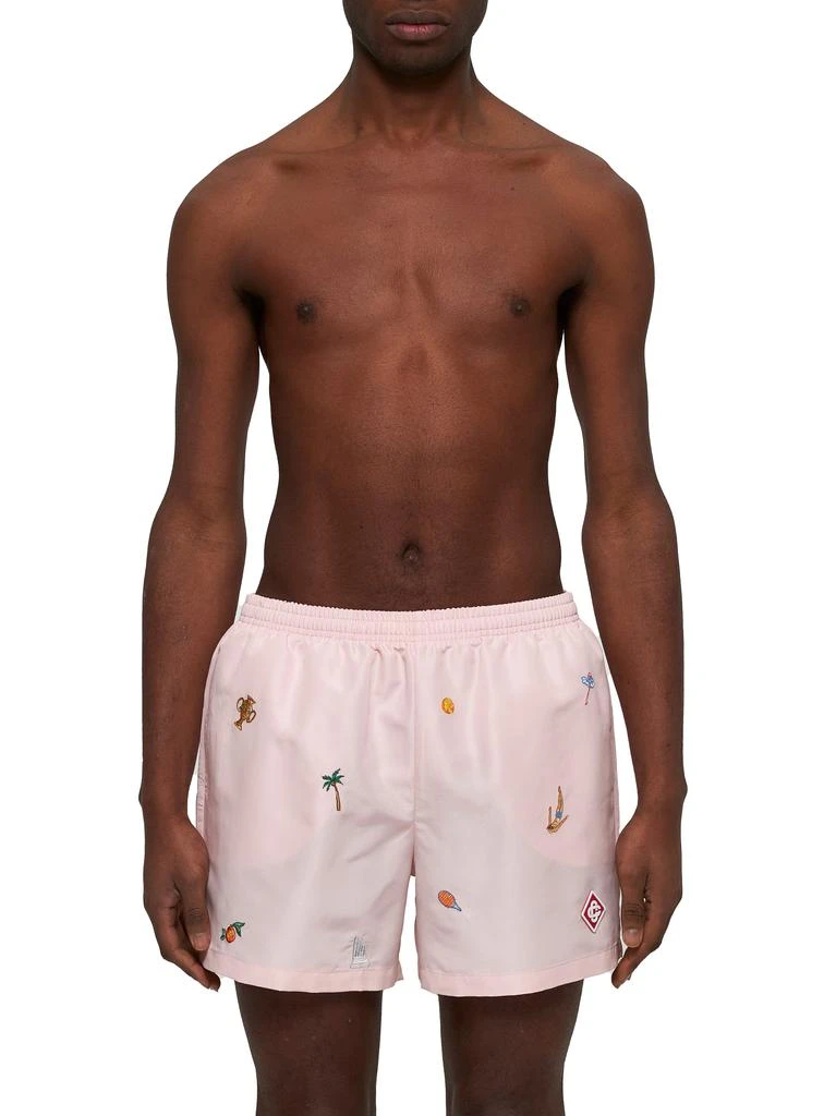 Casablanca CASABLANCA | Pink embroidered swim shorts | Man | L 2