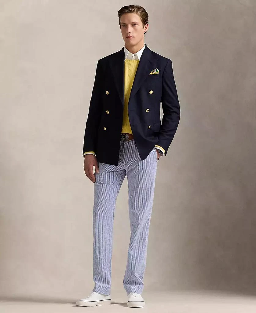 Ralph Lauren Men's Stretch Straight-Fit Seersucker Pants 1