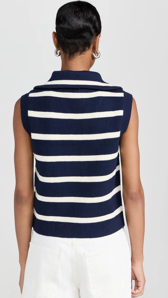 English Factory Striped Half-Zip Knit Vest 2