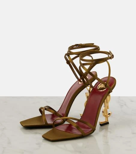Yves Saint Laurent Opyum 110 satin crêpe sandals 4