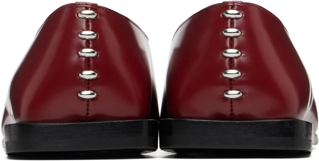 Jil Sander Red Leather Ballerina Flats 2