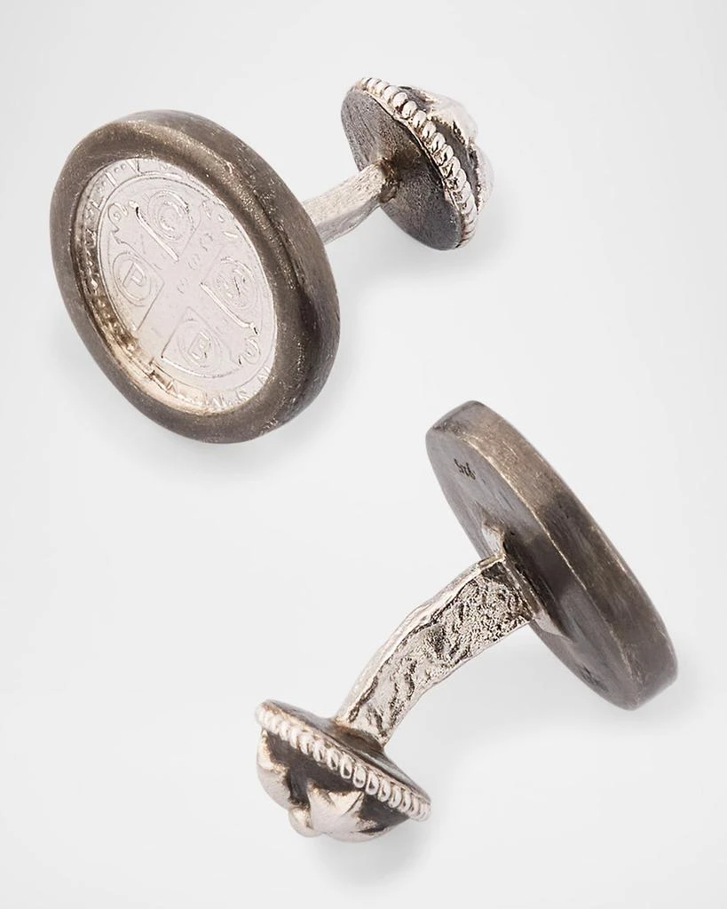 Armenta Men's Romero Cufflinks in Sterling Silver 4
