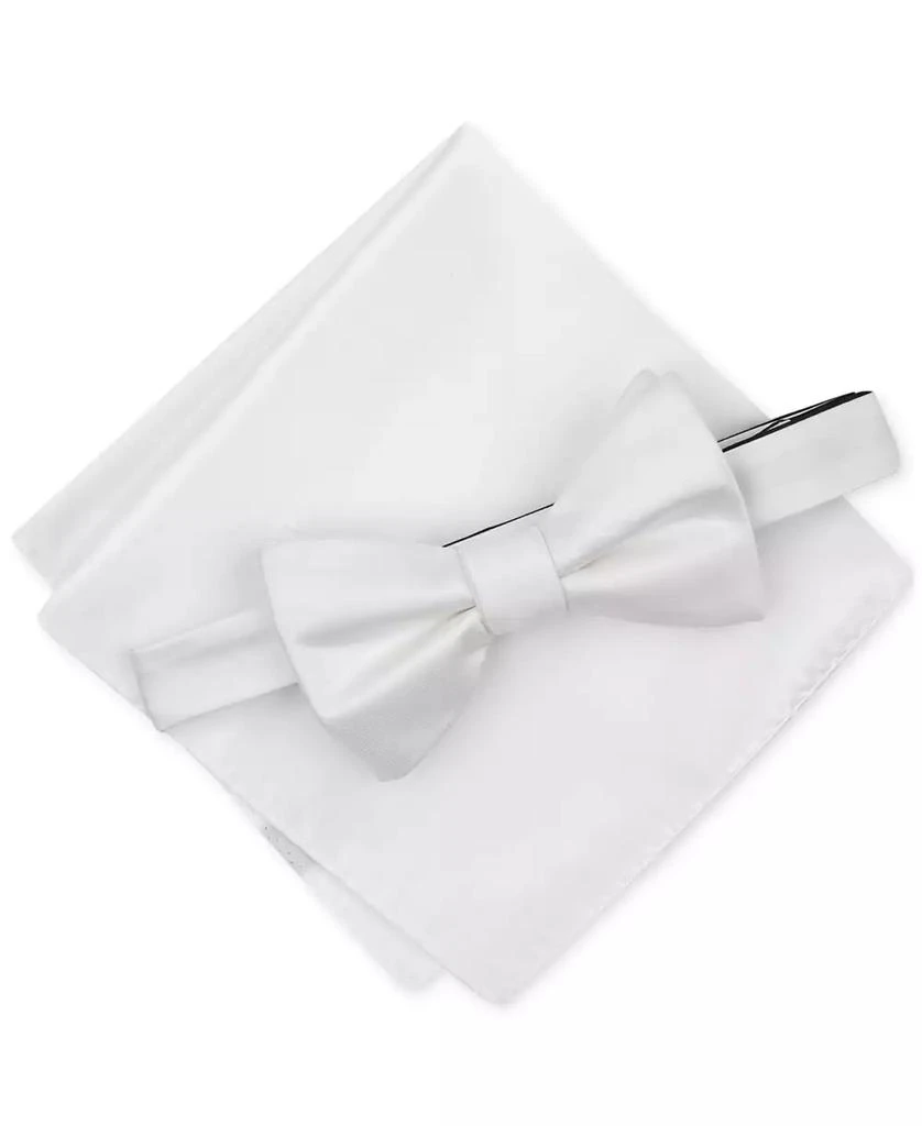 Alfani Men's Solid Texture Pocket Square and Bowtie, Created for Macy's 1