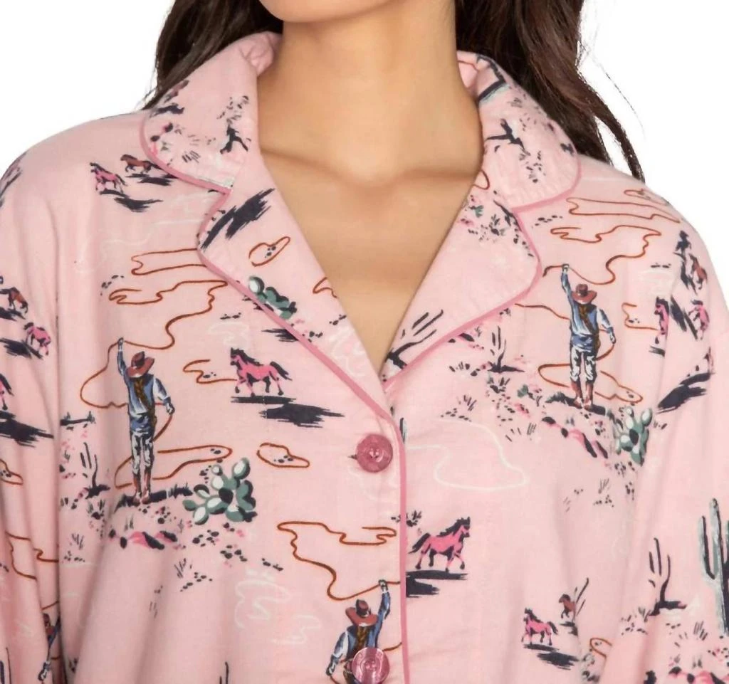 PJ Salvage Pj Salvage - Wild Heart Cowboy Flannels Pajama Set 4
