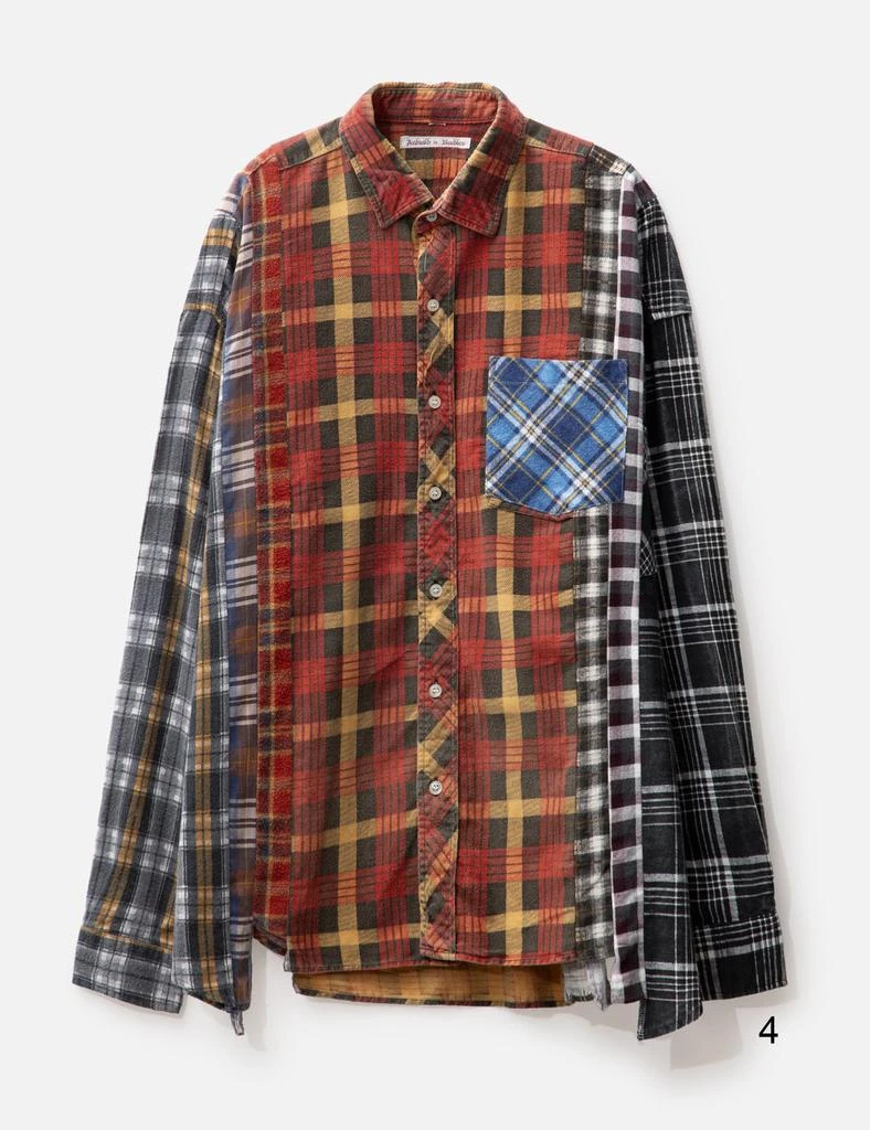 Needles FLANNEL SHIRT - 7 CUTS WIDE SHIRT 9