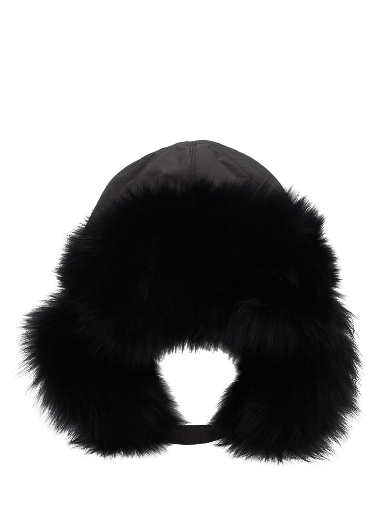 YVES SALOMON ENFANT Fur Chapka Hat