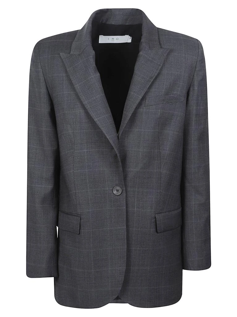 IRO Calu Tailored Grey Checkered Blazer