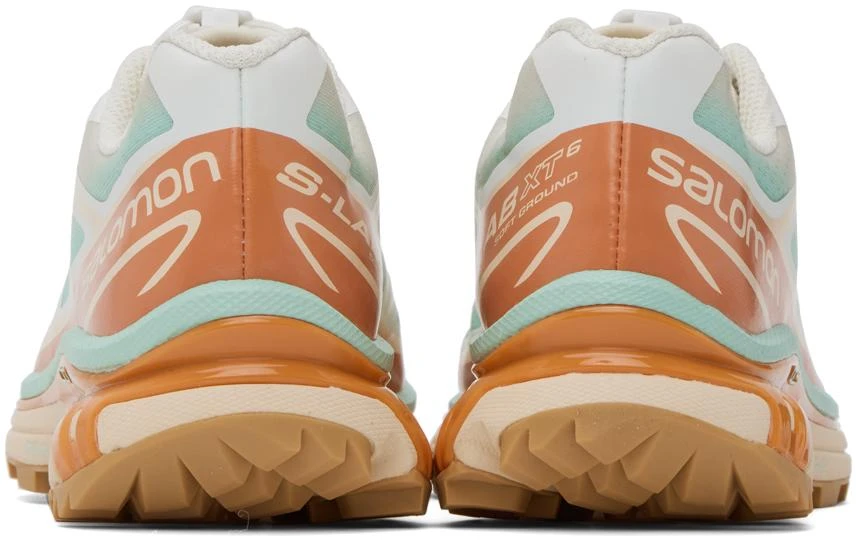 Salomon Beige & Orange XT-6 Skyline Sneakers 2