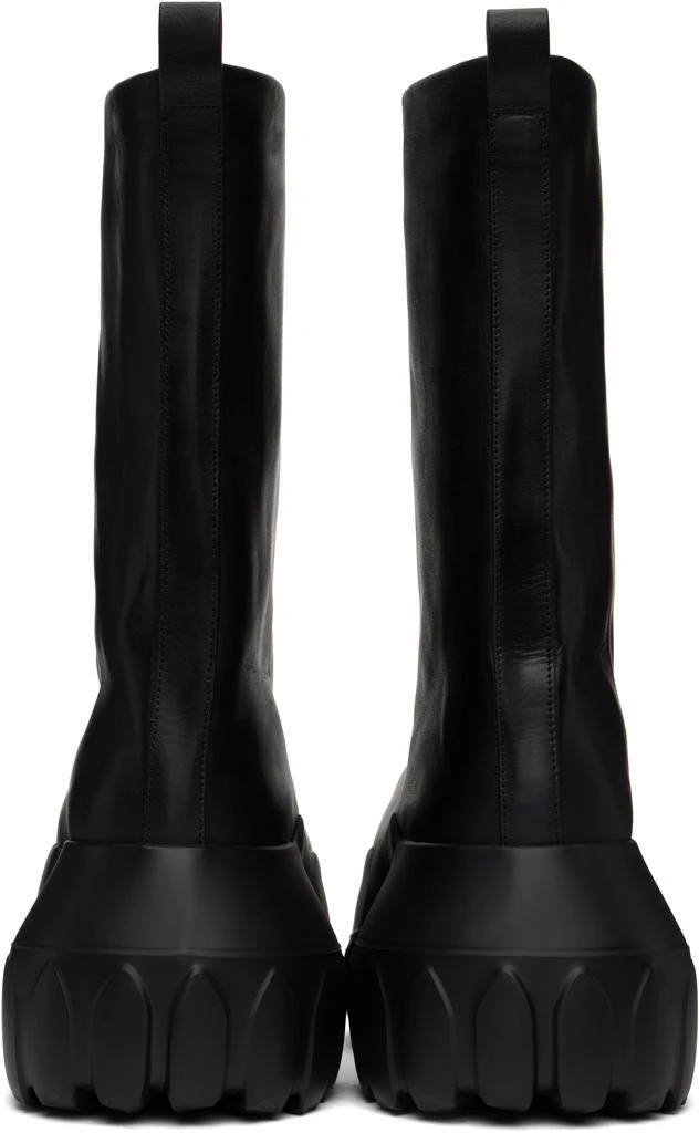 Rick Owens Black Hollywood Flared Mega Tractor Boots IT-39 - Boots 