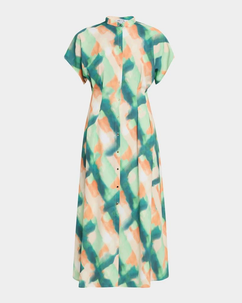 Fit & Flare Crepe De Chine Maxi Shirtdress  On Sale Now with Up to 50% Off  | Discover Exclusive Deals & Savings at BeyondStyle  Authentic Misook  dresses|women's clothing|women|Women with Limited-Time