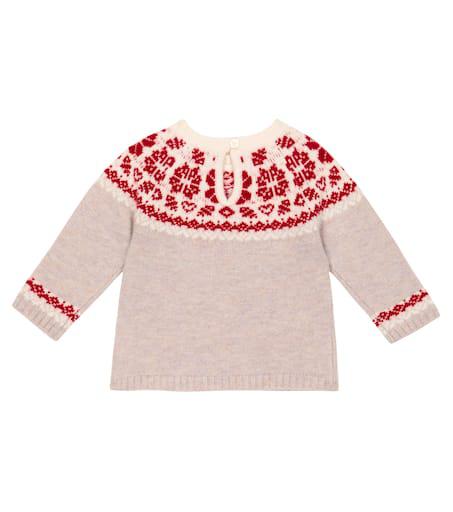 Tartine et Chocolat Baby jacquard wool sweater