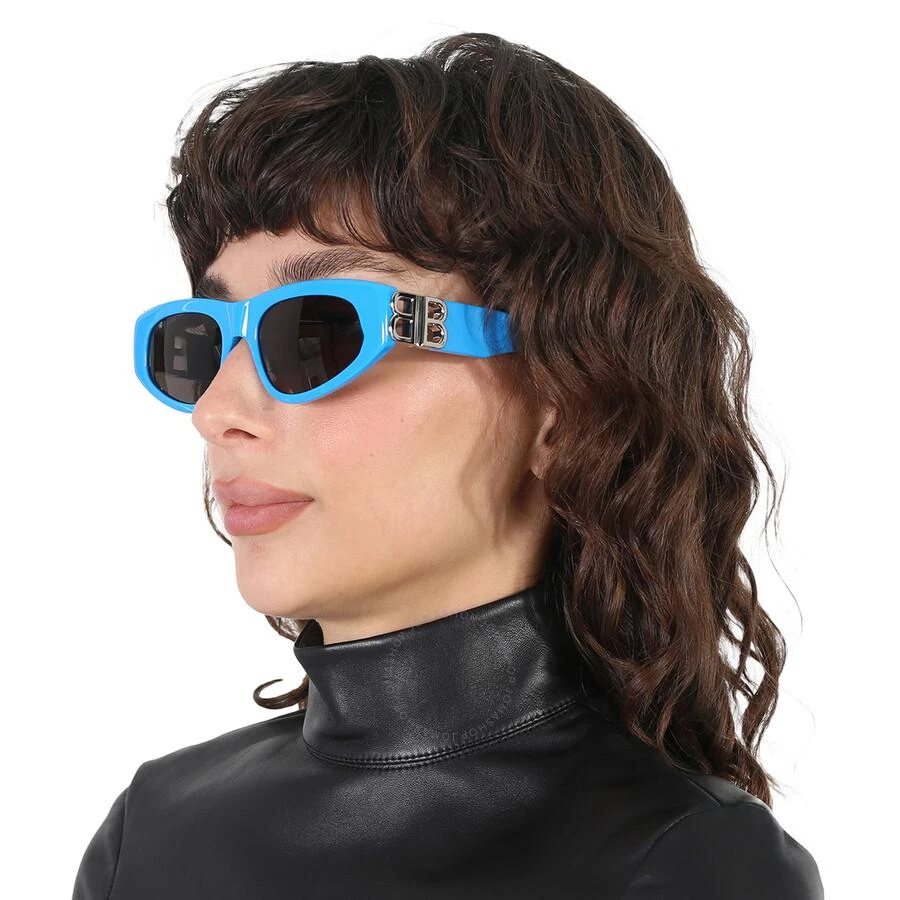 Balenciaga Grey Cat Eye Ladies Sunglasses BB0095S 011 53 2