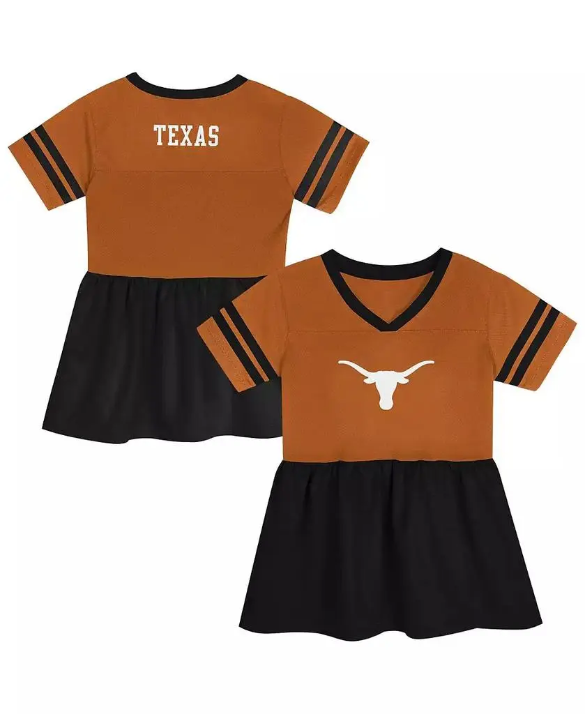 Outerstuff Girls Preschool Texas Orange/Black Texas Longhorns Stadium Lights Fashion Jersey Dress