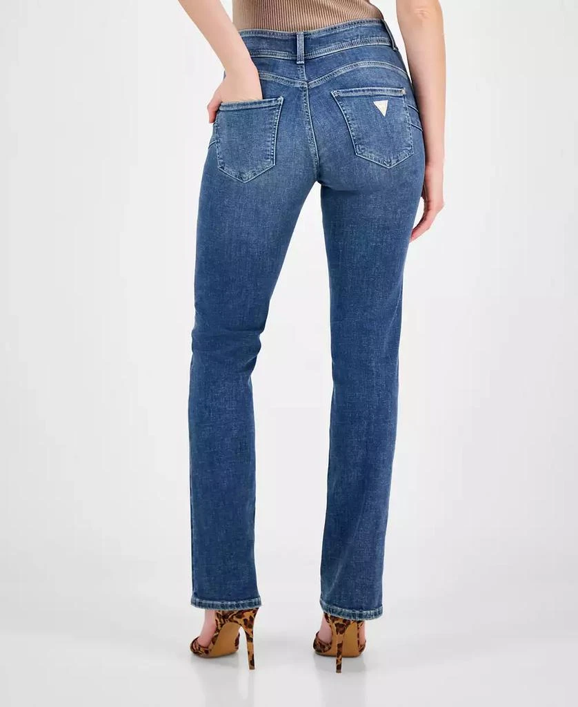 GUESS Women's Shape Up Straight-Leg Jeans 4
