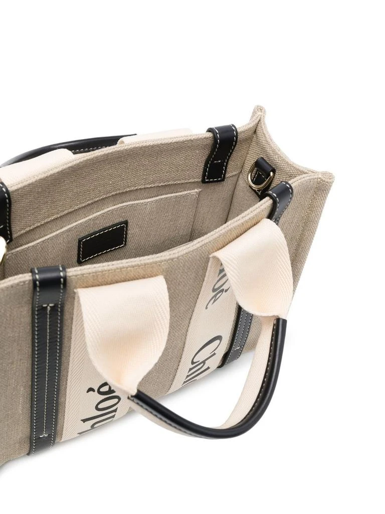 Chloé WOODY SMALL CANVAS TOTE 3