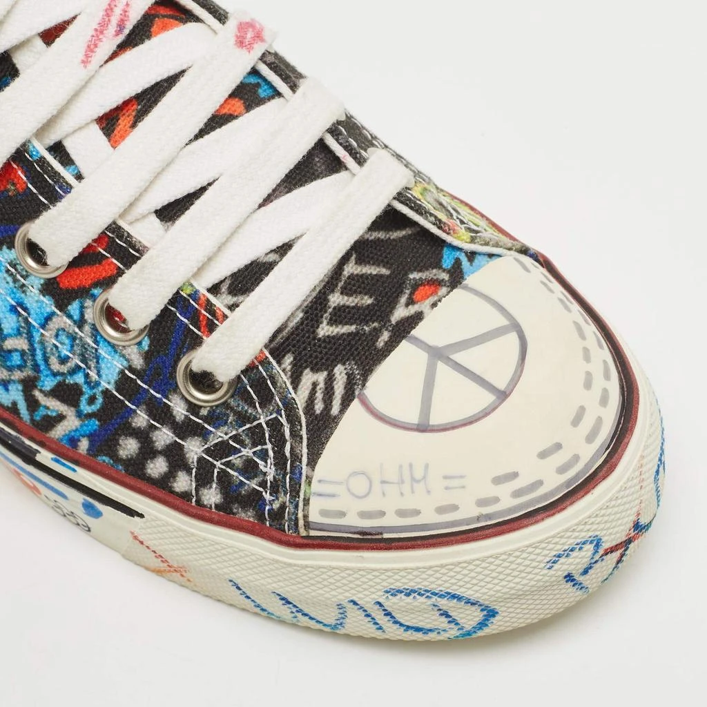 Vetements Vetements Multicolor Canvas Graffiti High Top Sneakers Size 39 7