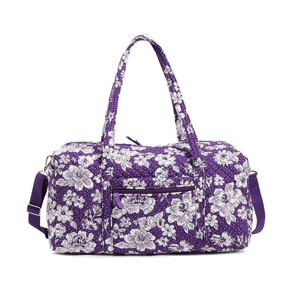 Vera Bradley TCU Horned Frogs Rain Garden Large Travel Duffel Bag