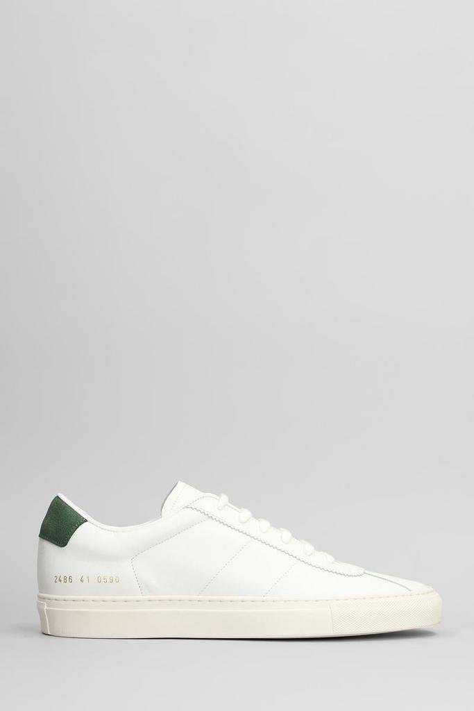 Shop Track Sneakers - COMMON PROJECTS - Leather - Blue on