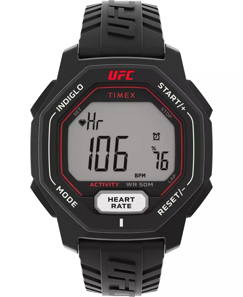 Timex UFC Men's Spark Digital Black Polyurethane Watch, 46mm