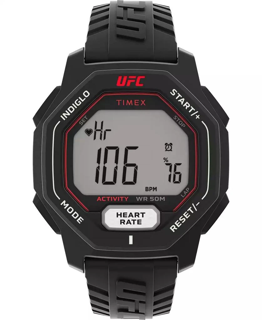 Timex UFC Men's Spark Digital Black Polyurethane Watch, 46mm 1