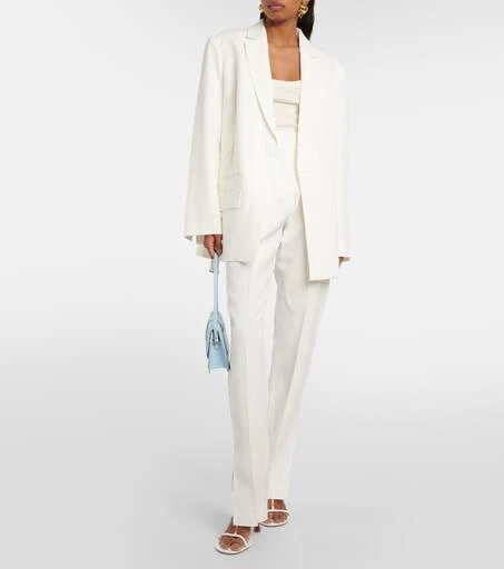 Jacquemus La Veste Tibau asymmetric blazer 2