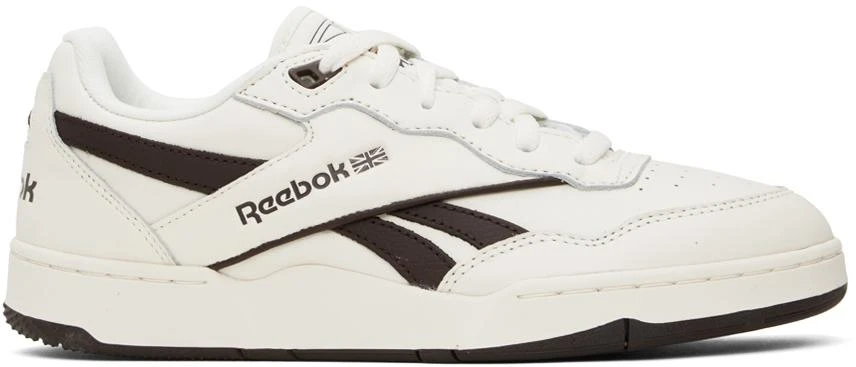 Reebok Classics Off-White & Brown Bb 4000 Ii Basketball Sneakers 1