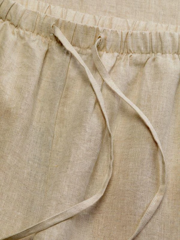 Saks Fifth Avenue 100% Linen Wide Leg Cargo Pants 4