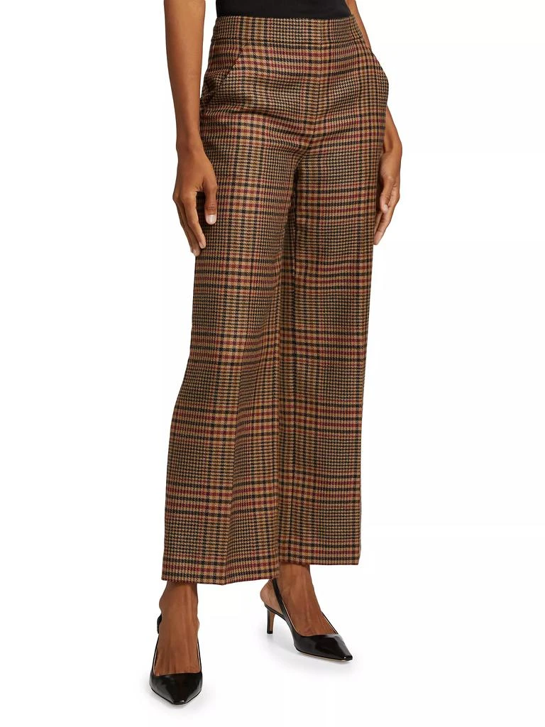 VERONICA BEARD Brixton Wool Plaid Pants 4