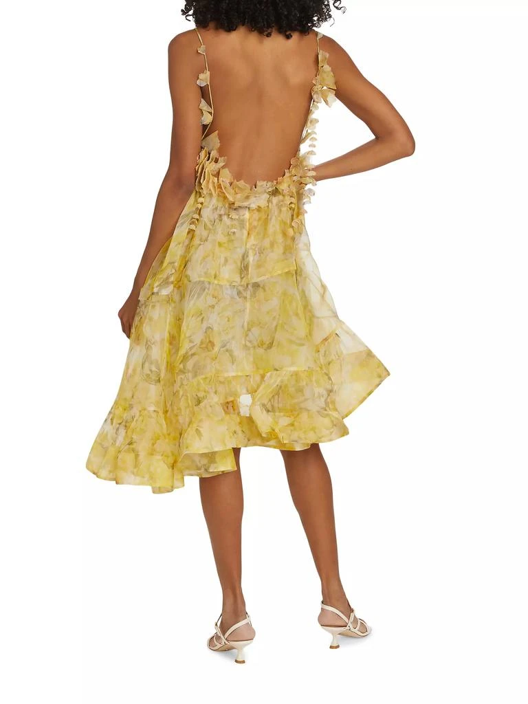 Harmony Silk Peony Asymmetrical Dress – On Sale Now with Up to 51% Off