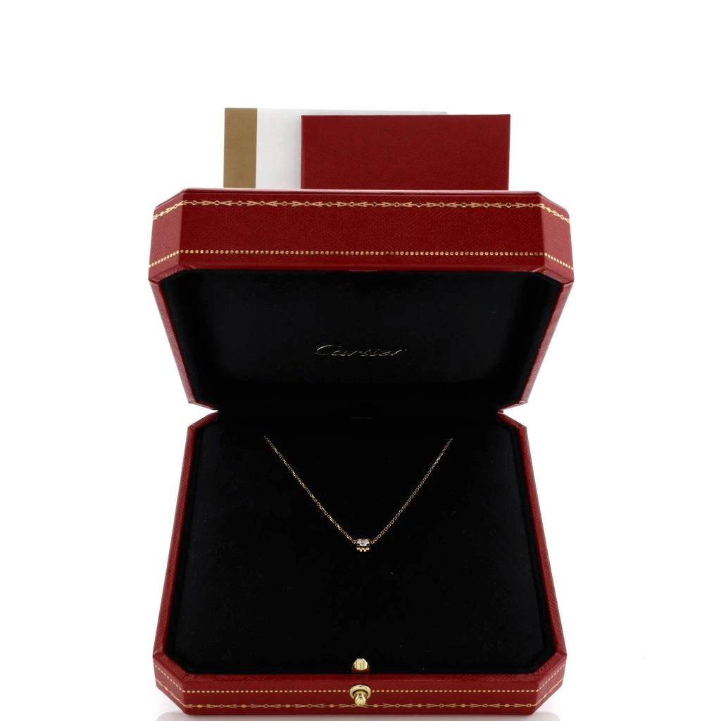 Cartier C de  Necklace 18K Rose Gold and Diamond 0.10-0.19CT 2