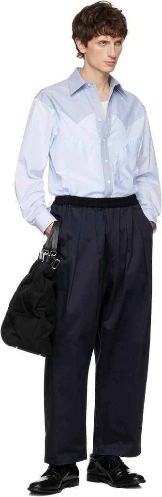 MAISON MARGIELA Blue Paneled Shirt 5