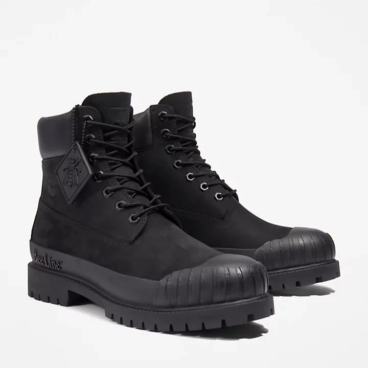 Timberland Bee Line x Timberland Premium® 6 Inch Rubber-Toe Boot for Men in Black 4